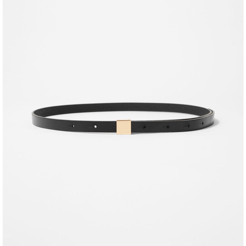 Other stories square buckle leather belt